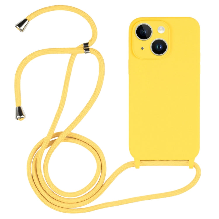 Crossbody Lanyard Liquid Silicone Case, For iPhone 14 Plus