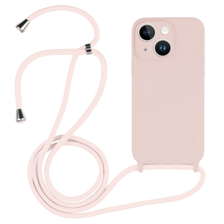 Crossbody Lanyard Liquid Silicone Case, For iPhone 14 Plus