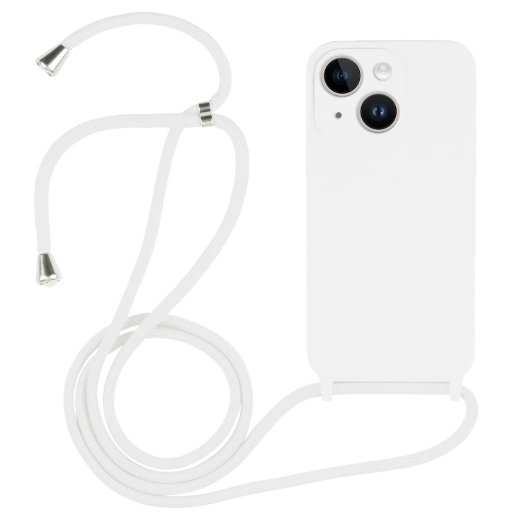Crossbody Lanyard Liquid Silicone Case, For iPhone 14 Plus
