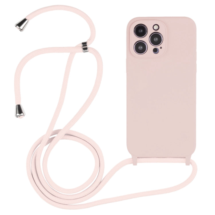 Crossbody Lanyard Liquid Silicone Case, For iPhone 14 Pro