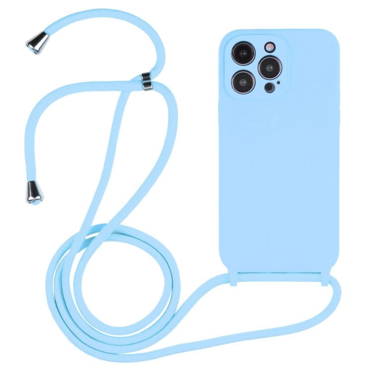 Crossbody Lanyard Liquid Silicone Case, For iPhone 14 Pro