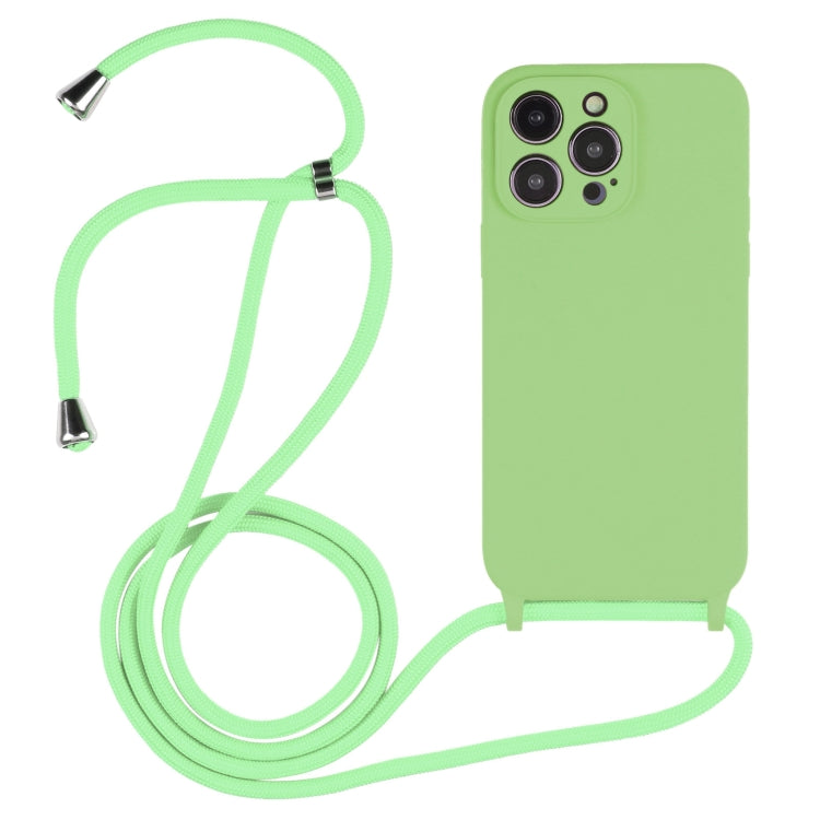 Crossbody Lanyard Liquid Silicone Case, For iPhone 14 Pro