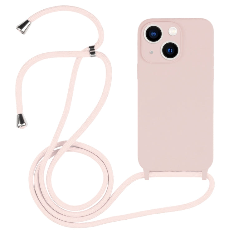 Crossbody Lanyard Liquid Silicone Case, For iPhone 13