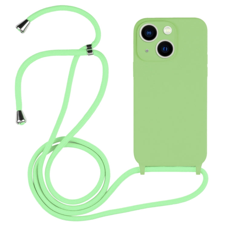 Crossbody Lanyard Liquid Silicone Case, For iPhone 13
