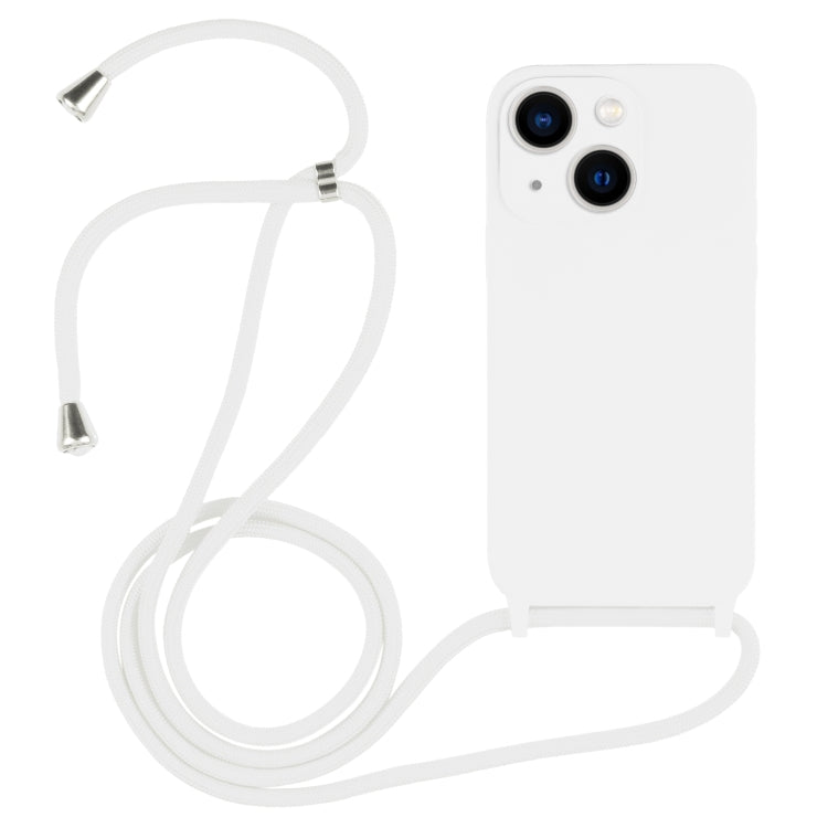 Crossbody Lanyard Liquid Silicone Case, For iPhone 13
