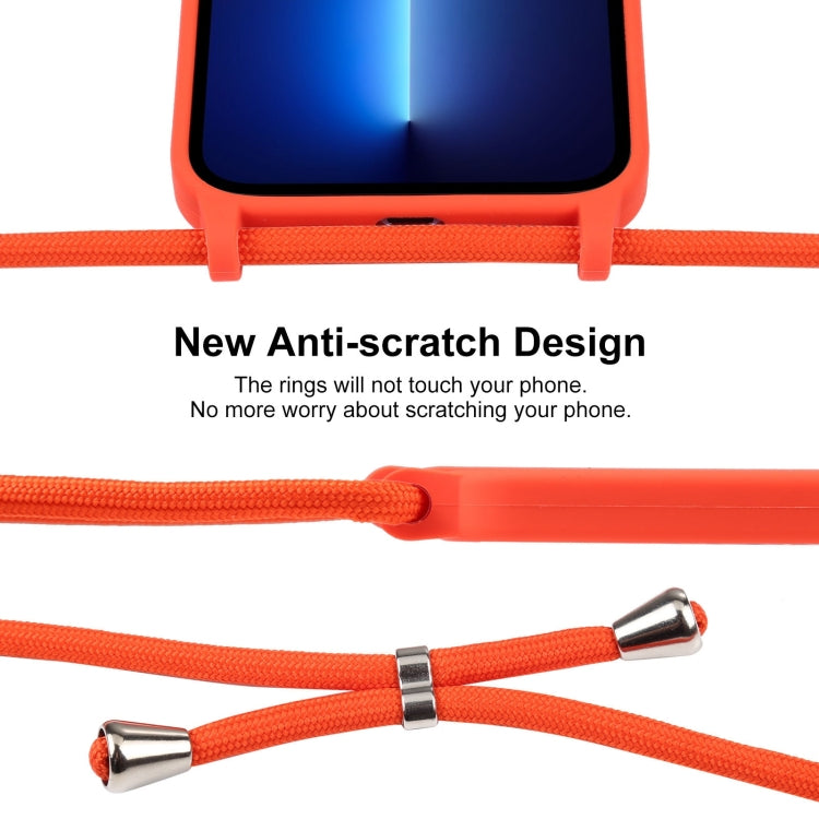 Crossbody Lanyard Liquid Silicone Case, For iPhone 13 Pro