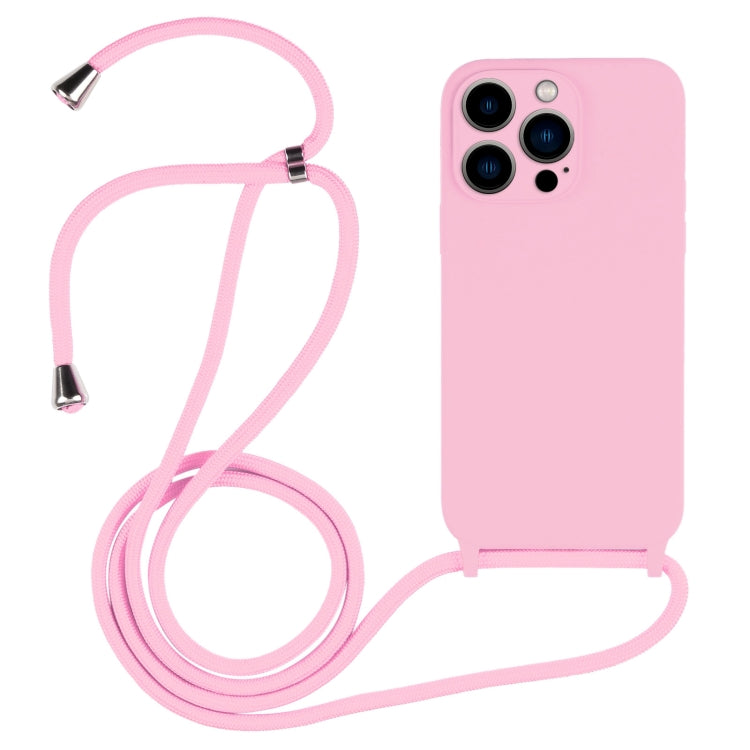 Crossbody Lanyard Liquid Silicone Case, For iPhone 13 Pro