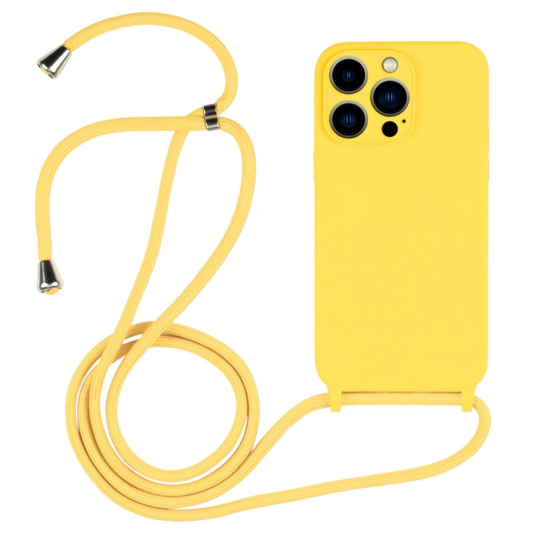 Crossbody Lanyard Liquid Silicone Case, For iPhone 13 Pro Max