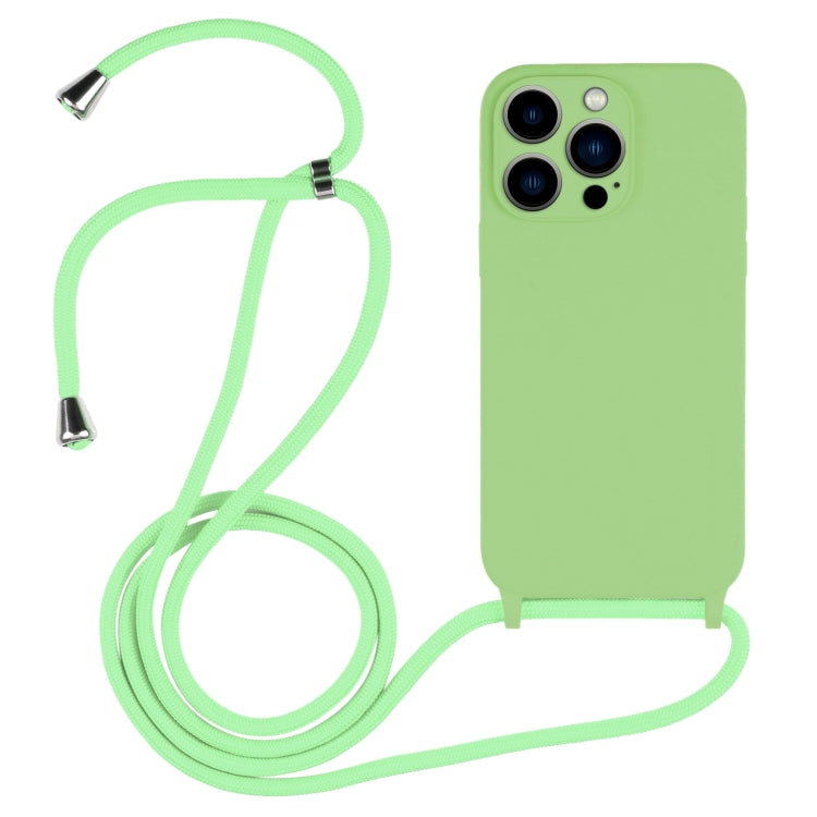 Crossbody Lanyard Liquid Silicone Case, For iPhone 13 Pro Max