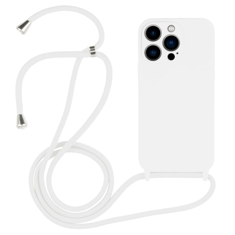 Crossbody Lanyard Liquid Silicone Case, For iPhone 13 Pro Max