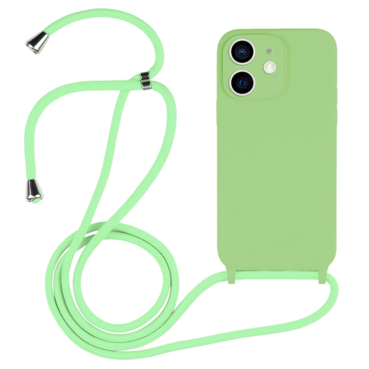 Crossbody Lanyard Liquid Silicone Case, For iPhone 12