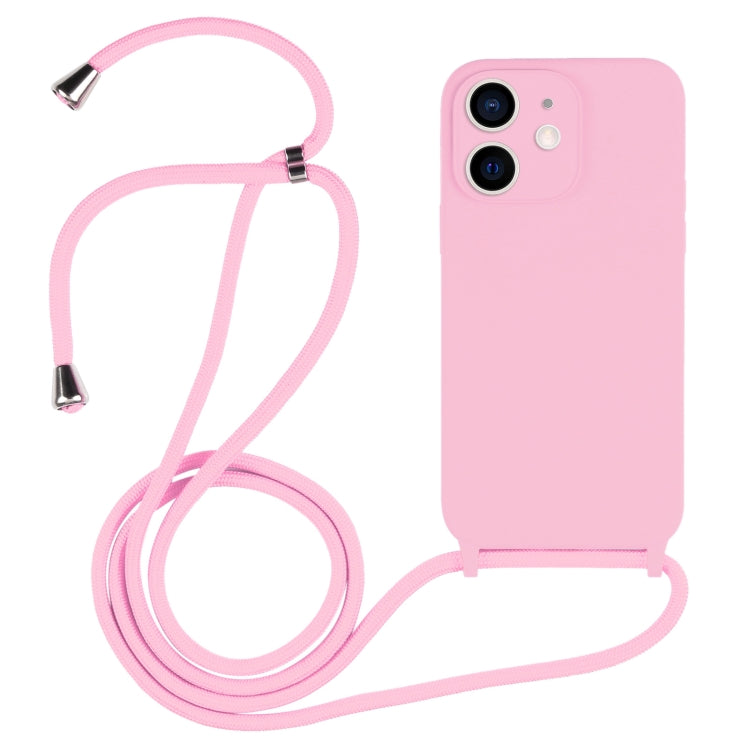 Crossbody Lanyard Liquid Silicone Case, For iPhone 12