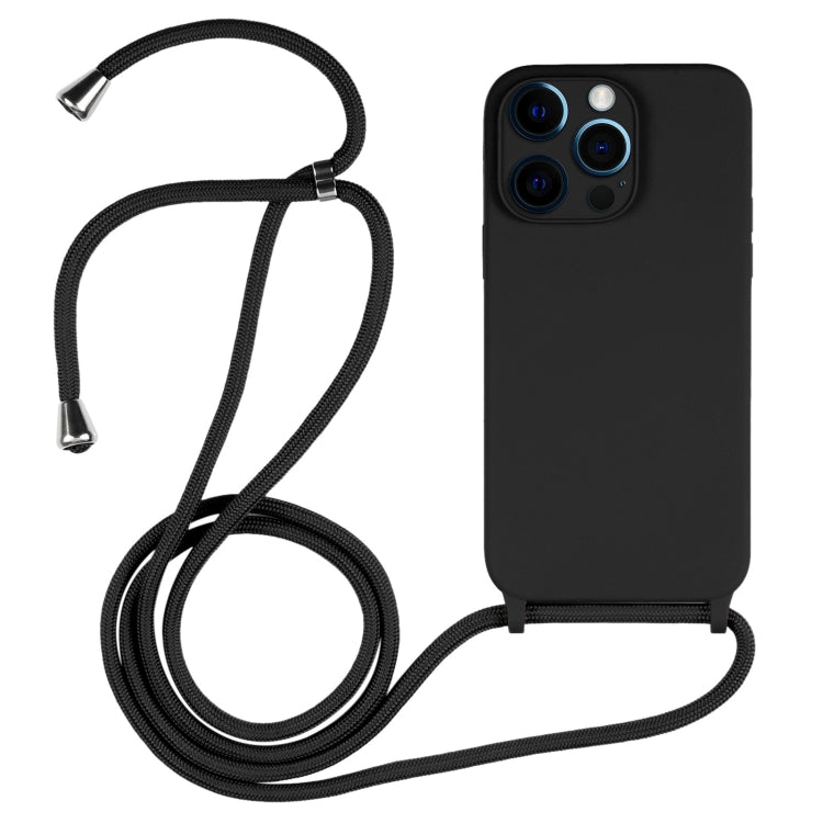 Crossbody Lanyard Liquid Silicone Case, For iPhone 12 Pro