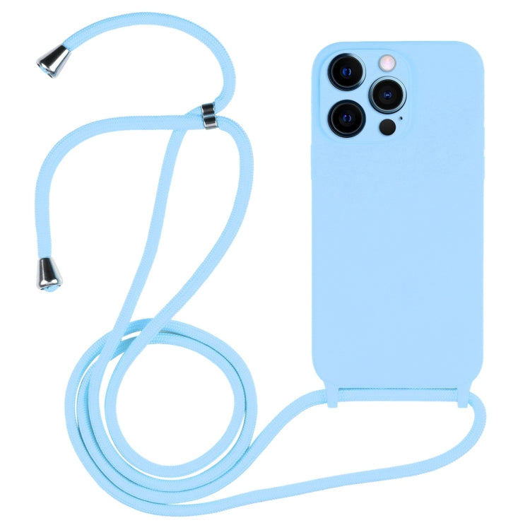 Crossbody Lanyard Liquid Silicone Case, For iPhone 12 Pro