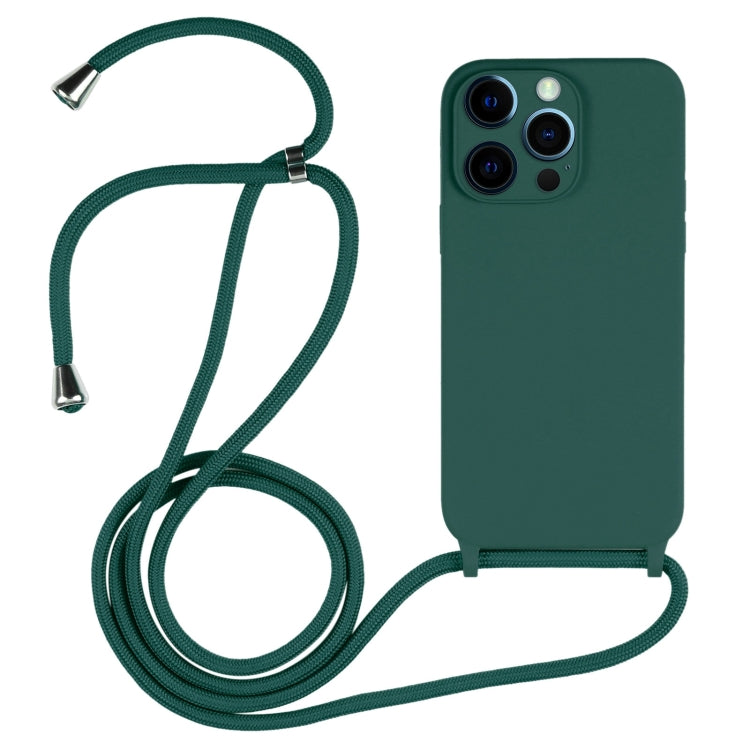 Crossbody Lanyard Liquid Silicone Case, For iPhone 12 Pro
