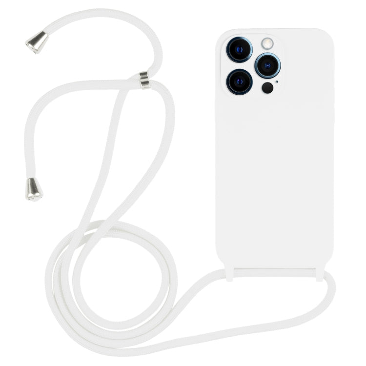 Crossbody Lanyard Liquid Silicone Case, For iPhone 12 Pro