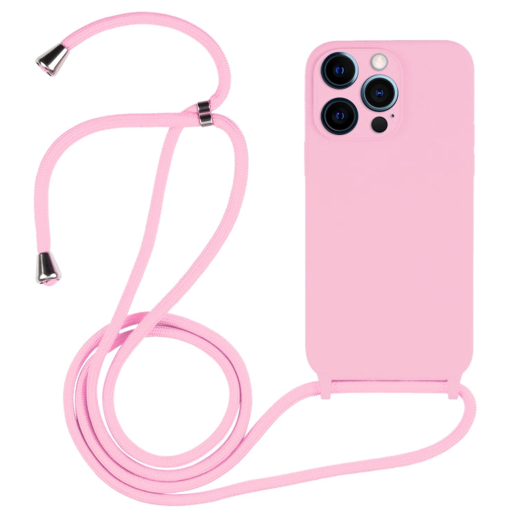 Crossbody Lanyard Liquid Silicone Case, For iPhone 12 Pro