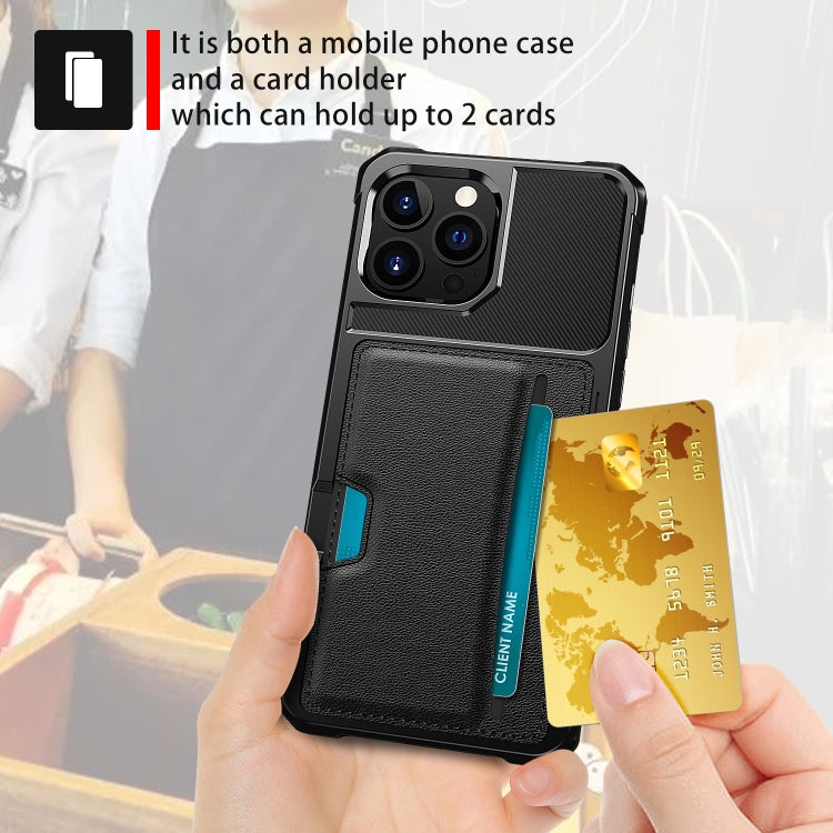 ZM02 Card Slot Holder Phone Case, For iPhone 14 Pro Max, For iPhone 14 Pro, For iPhone 14, For iPhone 14 Plus
