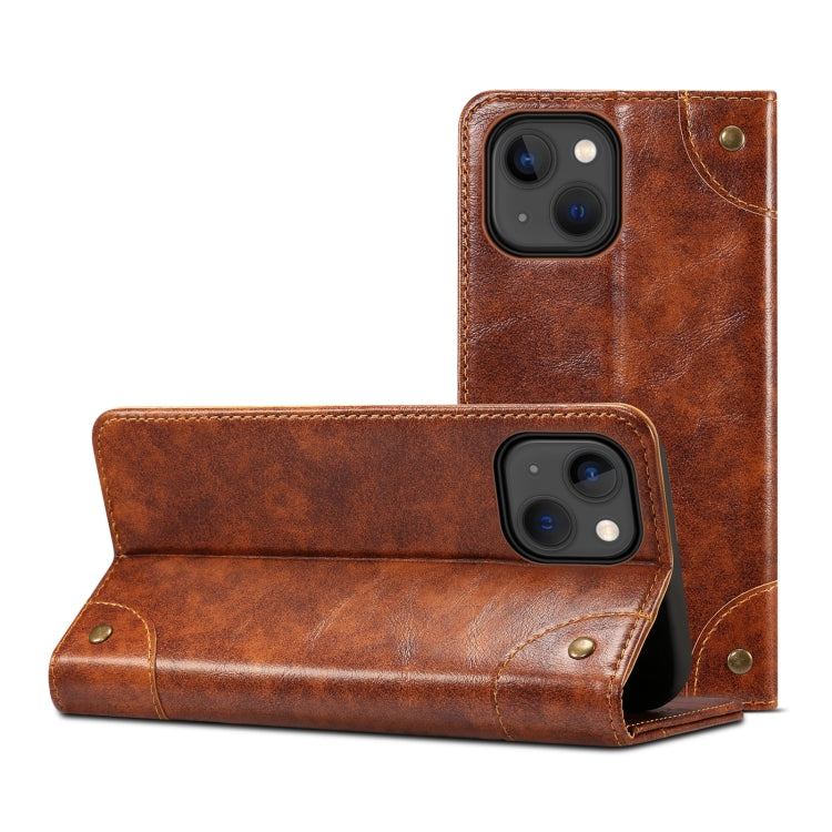 Baroque Simple Flip Leather Phone Case