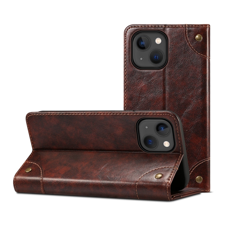 Baroque Simple Flip Leather Phone Case