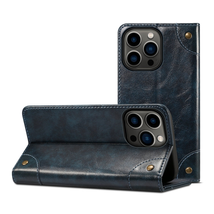 Baroque Simple Flip Leather Phone Case