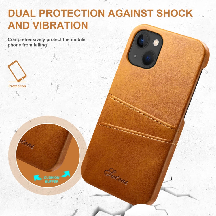 Étui pour téléphone Suteni en cuir de veau texturé avec emplacements pour cartes