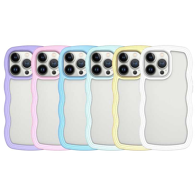 Candy Color Wave TPU Clear PC Phone Case, Series 2