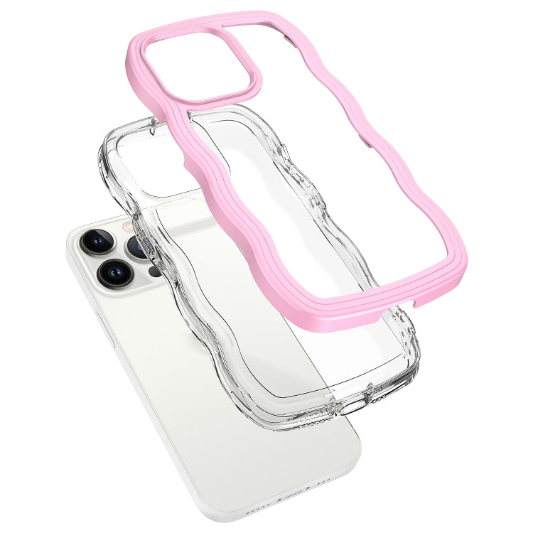 Candy Color Wave TPU Clear PC Phone Case, Series 2