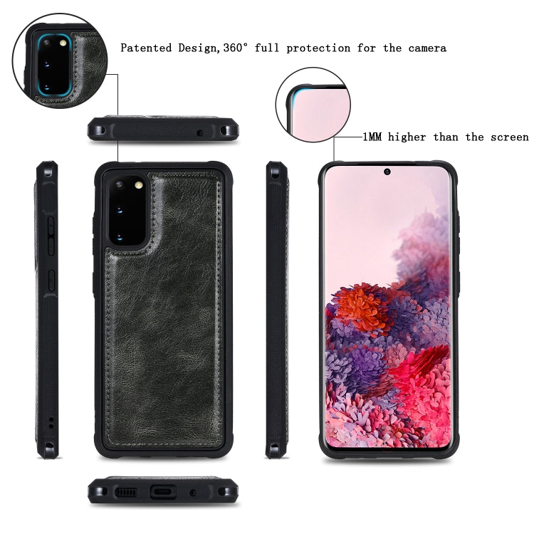 Multifunctional Retro Detachable Magnetic Horizontal Flip Leather Case with Card Slots & Holder & Wallet & Photo Frame, For Galaxy S20, For Galaxy S20 Plus, For Galaxy S20 Ultra