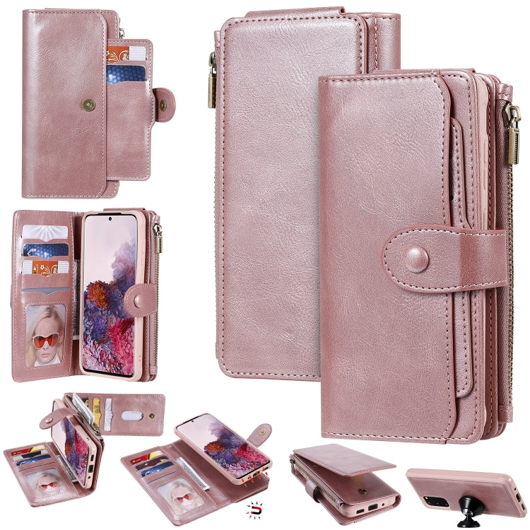 Multifunctional Retro Detachable Magnetic Horizontal Flip Leather Case with Card Slots & Holder & Wallet & Photo Frame