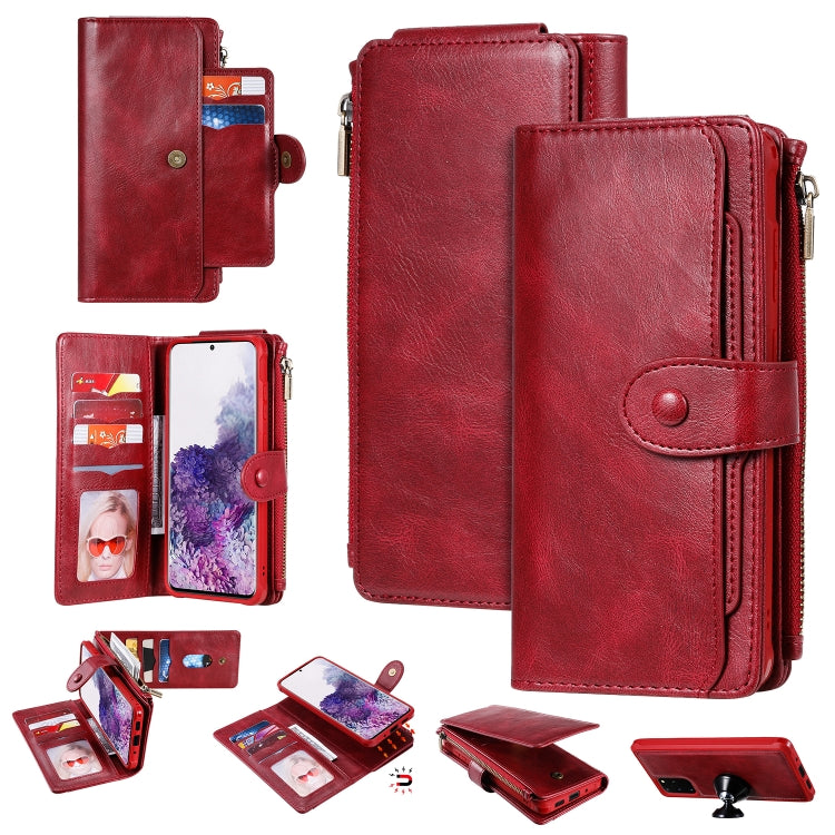 Multifunctional Retro Detachable Magnetic Horizontal Flip Leather Case with Card Slots & Holder & Wallet & Photo Frame