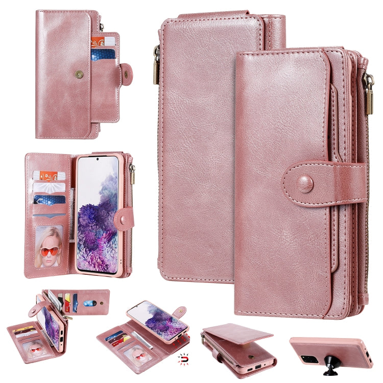 Multifunctional Retro Detachable Magnetic Horizontal Flip Leather Case with Card Slots & Holder & Wallet & Photo Frame