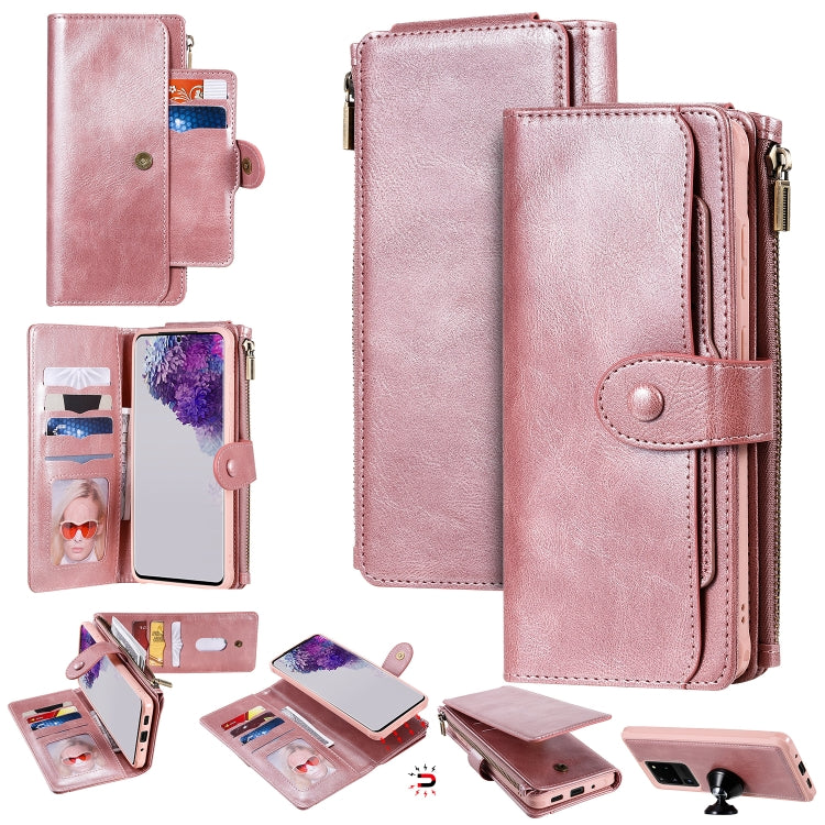 Multifunctional Retro Detachable Magnetic Horizontal Flip Leather Case with Card Slots & Holder & Wallet & Photo Frame