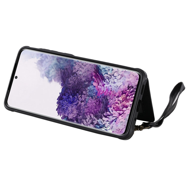 Shockproof Horizontal Flip Protective Case with Holder & Card Slots & Wallet & Photo Frame & Short Lanyard, For Samsung Galaxy S20, For Samsung Galaxy S20 Plus, For Samsung Galaxy S20 Ultra