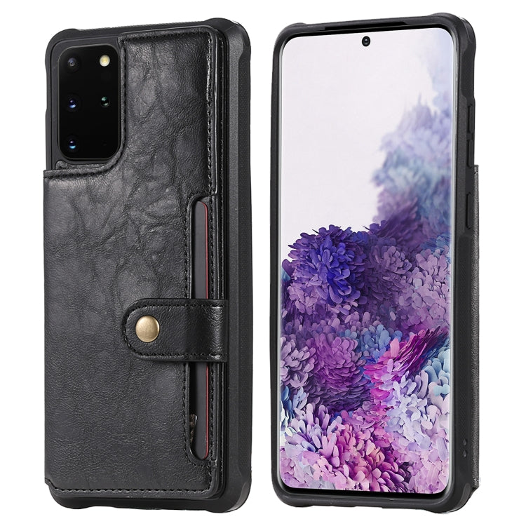 Shockproof Horizontal Flip Protective Case with Holder & Card Slots & Wallet & Photo Frame & Short Lanyard, For Samsung Galaxy S20, For Samsung Galaxy S20 Plus, For Samsung Galaxy S20 Ultra