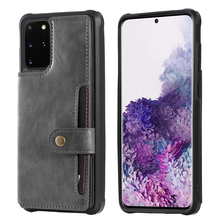 Shockproof Horizontal Flip Protective Case with Holder & Card Slots & Wallet & Photo Frame & Short Lanyard, For Samsung Galaxy S20, For Samsung Galaxy S20 Plus, For Samsung Galaxy S20 Ultra