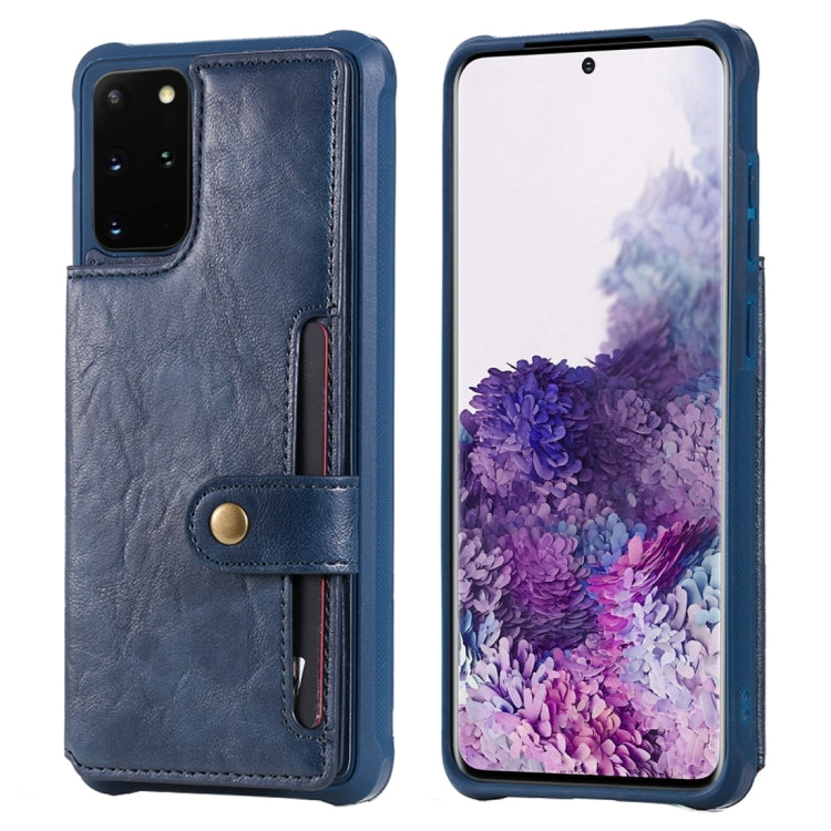 Shockproof Horizontal Flip Protective Case with Holder & Card Slots & Wallet & Photo Frame & Short Lanyard, For Samsung Galaxy S20, For Samsung Galaxy S20 Plus, For Samsung Galaxy S20 Ultra