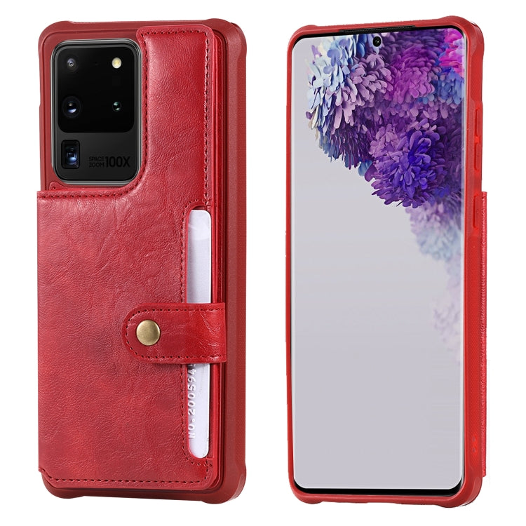 Shockproof Horizontal Flip Protective Case with Holder & Card Slots & Wallet & Photo Frame & Short Lanyard, For Samsung Galaxy S20, For Samsung Galaxy S20 Plus, For Samsung Galaxy S20 Ultra