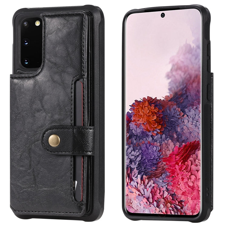 Shockproof Horizontal Flip Protective Case with Holder & Card Slots & Wallet & Photo Frame & Short + Long Lanyard, For Galaxy S20, For Galaxy S20 Plus, For Galaxy S20 Ultra