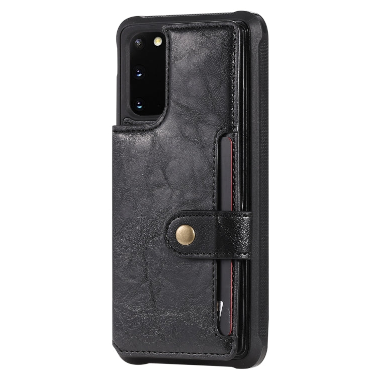 Shockproof Horizontal Flip Protective Case with Holder & Card Slots & Wallet & Photo Frame & Short + Long Lanyard, For Galaxy S20, For Galaxy S20 Plus, For Galaxy S20 Ultra