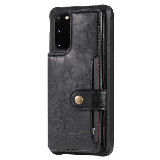 Protective Galaxy S20 Plus horizontal flip cover featuring photo frame and holder