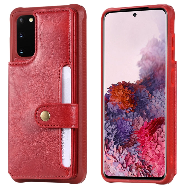 Shockproof Horizontal Flip Protective Case with Holder & Card Slots & Wallet & Photo Frame & Short + Long Lanyard, For Galaxy S20, For Galaxy S20 Plus, For Galaxy S20 Ultra