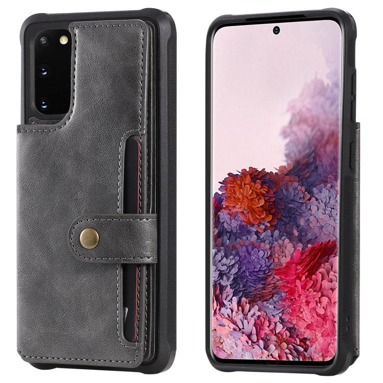 Shockproof Horizontal Flip Protective Case with Holder & Card Slots & Wallet & Photo Frame & Short + Long Lanyard, For Galaxy S20, For Galaxy S20 Plus, For Galaxy S20 Ultra
