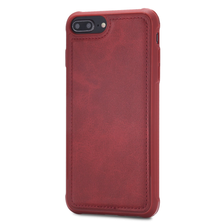 Magnetic Shockproof PC + TPU + PU Leather Protective Case, For iPhone 7 Plus / 8 Plus, For Galaxy S9