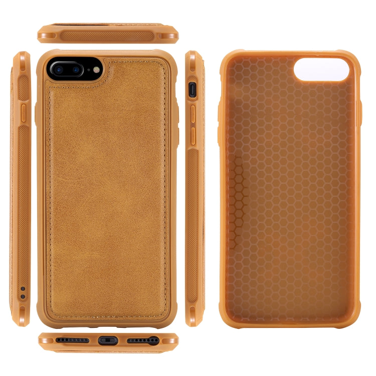 Magnetic Shockproof PC + TPU + PU Leather Protective Case, For iPhone 7 Plus / 8 Plus, For Galaxy S9