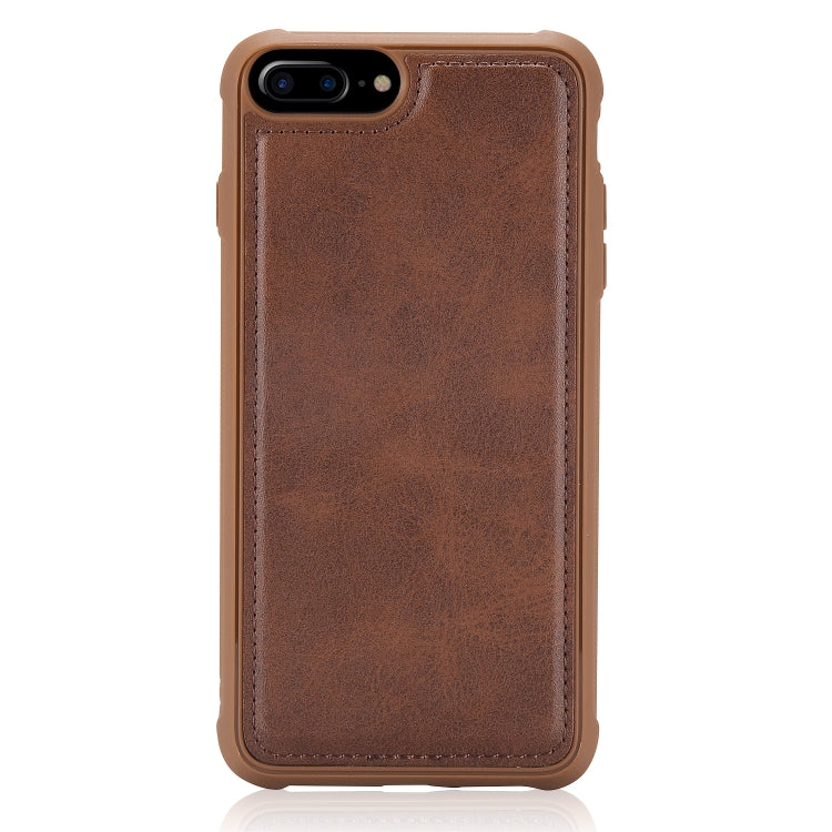 Magnetic Shockproof PC + TPU + PU Leather Protective Case, For iPhone 7 Plus / 8 Plus, For Galaxy S9
