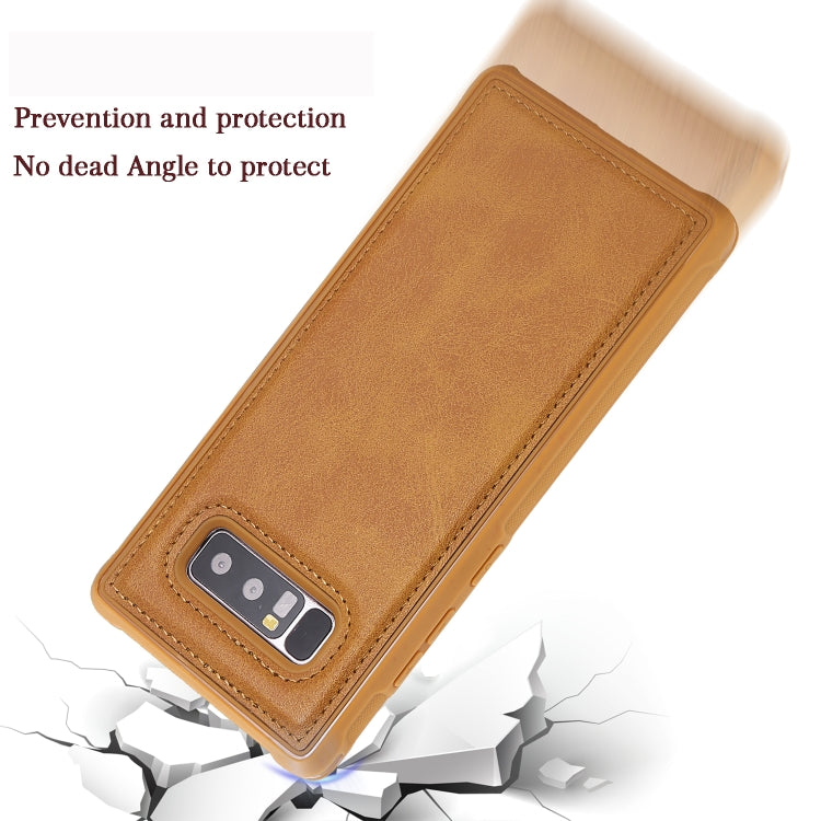 Magnetic Shockproof PC + TPU + PU Leather Protective Case, For Galaxy Note 8, For Galaxy S8, For Galaxy S8+, For Galaxy S9+