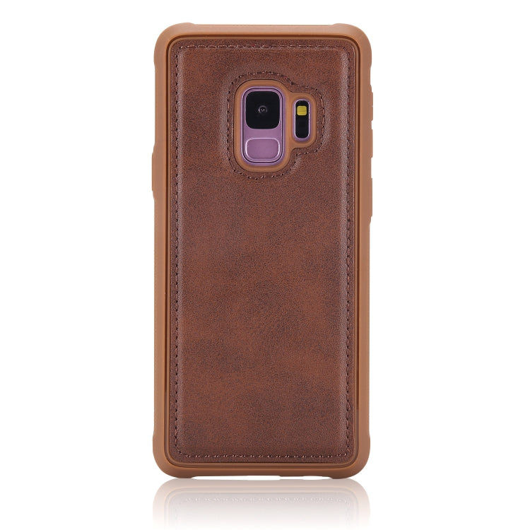 Magnetic Shockproof PC + TPU + PU Leather Protective Case, For iPhone 7 Plus / 8 Plus, For Galaxy S9