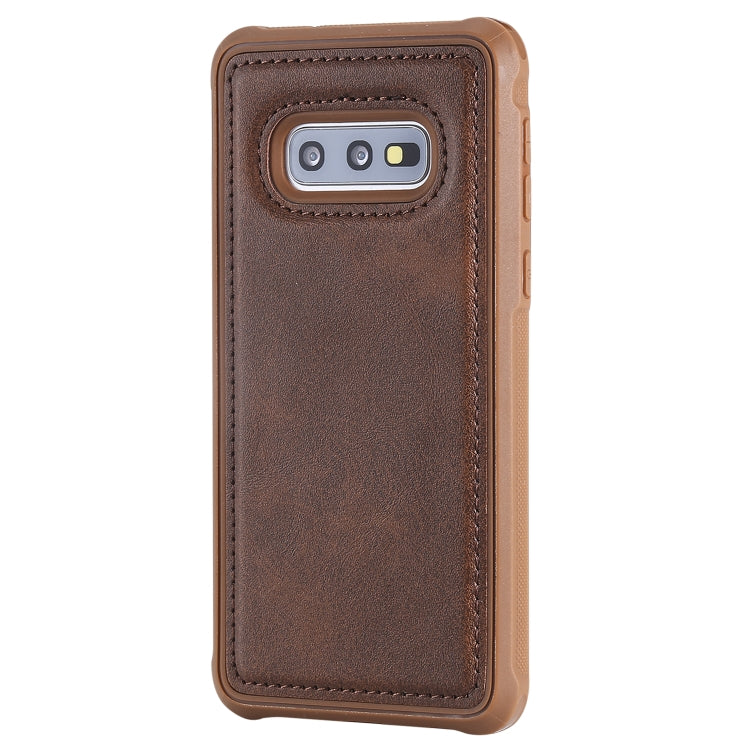 Magnetic Shockproof PC + TPU + PU Leather Protective Case, For Galaxy S10e, For Galaxy S10+, For Galaxy S20, For Galaxy S20+, For Galaxy S20 Ultra