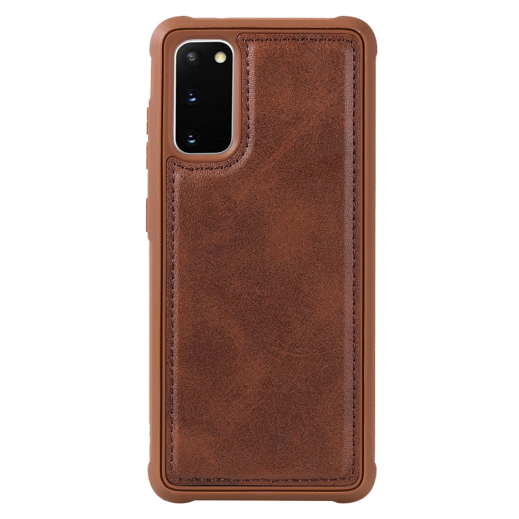 Magnetic Shockproof PC + TPU + PU Leather Protective Case, For Galaxy S10e, For Galaxy S10+, For Galaxy S20, For Galaxy S20+, For Galaxy S20 Ultra